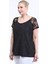 Dantelli Kısa Kol Tişört 7