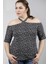 Boyundan Bağlamalı Puanti Desen Örme Tişört 2