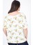 Karmen Yaka Çiçekli Tişört 3