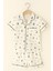 Çocuk Seageo Yelken Desenli Düğmeli Şortlu Pijama Takımı Ekru 3