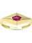 Renkli Taşlı Altın Yüzük - 14K 20