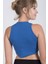 Sıfır Kollu Büstiyer Kısa Penye Crop T-Shirt 3