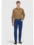 Mavi Düz Slim Fit Denim Pamuk Karışımlı Pantolon 1