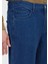Mavi Düz Slim Fit Denim Pamuk Karışımlı Pantolon 3