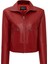 Dolores Kadın Kırmızı Devrik Yaka Oversize Deri Ceket 25WGE5611R3 1