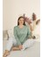 Sandy Soft Termal Kumaş Büyük Beden Kışlık Kadın Pijama Takımı 8050 3