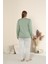Sandy Soft Termal Kumaş Büyük Beden Kışlık Kadın Pijama Takımı 8050 4