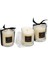 Üçlü Pırıltı Mum Seti - Black Vanilya 2