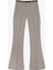 Ince Kemerli Ispanyol Paça Pantolon Gri 3
