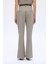 Ince Kemerli Ispanyol Paça Pantolon Gri 6