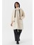 Kapüşonlu Cepli Uzun Hırka Ekru 1