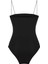 Çıtçıtlı İnce Askılı Bodysuit Siyah 6