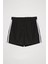 Yanları Şerit Çizgili Cepli Şort Siyah 7