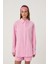 Oversize Basic Gömlek Pembe 6