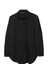 Oversize Basic Gömlek Siyah 7