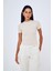 Fitilli Basic Tişört Bej 9