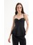 Balenli Bağlama Ip Askılı Bluz Siyah 6