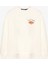 Kruvasan Baskılı Oversize Sweatshirt Ekru 3
