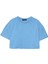 Crop Basic Tişört Mavi 7