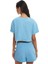 Crop Basic Tişört Mavi 10