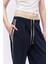 Şerit Yazı Detaylı Boxer Bel Pantolon Lacivert 9