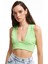 Çapraz Bağlamalı Crop Bluz Neon Yeşil 9
