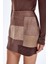 Patchwork Mini Etek Kahverengi 5