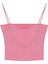 Modal Askılı Crop Basic Atlet Pembe 2