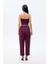 Modal Askılı Crop Basic Atlet Bordo 6