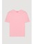 Bisiklet Yaka Oversize Basic Tişört Pembe 7