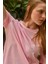 Bisiklet Yaka Oversize Basic Tişört Pembe 8