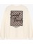 Sırtı Desenli Yazı Nakışlı Oversize Sweatshirt Ekru 4