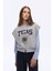 Texas Baskılı Beli Ribanalı Kolsuz Sweatshirt Grimelanj 6