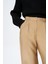 Yüksel Bel Bol Paça Pantolon Camel 9