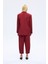 Çizgi Detaylı Blazer Ceket Bordo 6