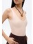 V Yaka Basic Bodysuit Bej 9
