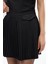 Kapak Cepli Pileli Mini Etek Siyah 4