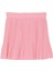 Pile Detaylı Beli Lastikli Basic Mini Etek Pembe 7