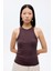 Halter Yaka Basic Fitilli Atlet Koyu Kahve 2
