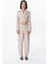 Pile Detaylı Jogger Pantolon Naturel 6