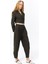 Pile Detaylı Jogger Pantolon Haki 9