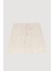 Beli Lastikli Şeritli Dokulu Mini Şort Naturel 7