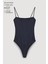 Askılı Bodysuit Lacivert 4