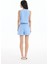 Fisto Detaylı Mini Şort Mavi 10