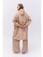 Oversize Kapüşonlu Trençkot Bej 10