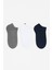 Run 3 lü Çocuk Basic Patik Çorap Beyaz/Lacivert/Gri 6
