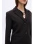Çift Düğmeli Blazer Ceket Siyah 4