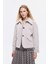 Gömlek Yaka Düğmeli Tüylü Ceket Bej 8
