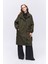 Oversize Kapüşonlu Trençkot Haki 8
