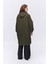 Oversize Kapüşonlu Trençkot Haki 10
